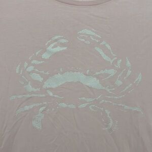 Crab t shirt pink